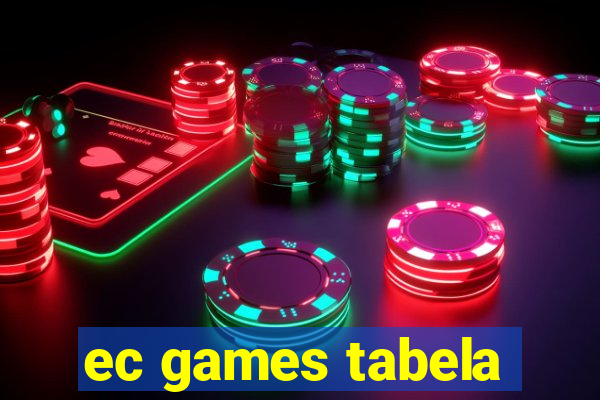 ec games tabela